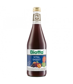 Cocktail de jus de fruits avec purée de pruneaux & d'abricots BIO - Vital Digest - 500ml - Biotta Cocktail de jus de fruits avec purée de pruneaux & d'abricots BIO - Vital Digest - 500ml - Biotta