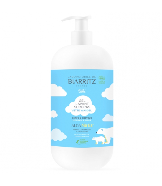Gel Lavant Surgras Corps Cheveux Bebe Bio Sans Parfum 500ml Laboratoires De Biarritz Alga Natis Gel Lavant Surgras Corps Cheveux Bebe Bio Sans Parfum 500ml Laboratoires De Biarritz Alga Natis
