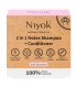 Shampooing & après-shampooing solide naturel Soft blossom - 80g - Niyok