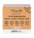 Gel douche corps, cheveux, visage & barbe solide naturel - 80g - Niyok