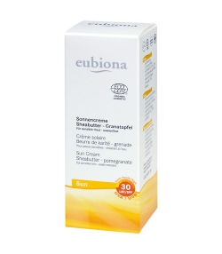 Crème solaire BIO ﻿IP 30 grenade & beurre de karité - 50ml - Eubiona