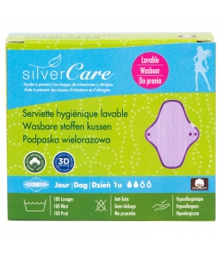 Waschbare BIO-Damenbinden Tag für mittlere Blutungen - 1 Stück - Silvercare