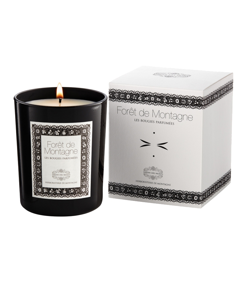Bougie naturelle parfumée Forêt de Montagne - 190g - Jardin des Monts Bougie naturelle parfumée Forêt de Montagne - 190g - Jardin des Monts