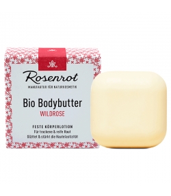 Beurre corporel solide BIO rose sauvage - 70g - Rosenrot