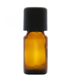 Flacon en verre brun 10ml avec bouchon codigoutte noir et sécurité enfants - 1 pièce - Aromadis Flacon en verre brun 10ml avec bouchon codigoutte noir et sécurité enfants - 1 pièce - Aromadis