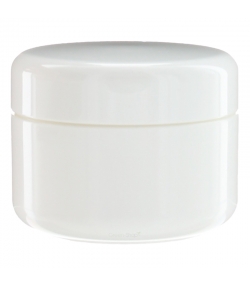 Pot en plastique blanc 50ml avec couvercle à vis - 1 pièce - Aromadis