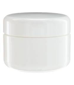 Pot en plastique blanc 50ml avec couvercle à vis - 1 pièce - Aromadis Pot en plastique blanc 50ml avec couvercle à vis - 1 pièce - Aromadis