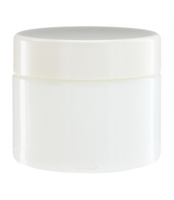 Weisse Glasdose 50ml mit weissem Drehverschluss - 1 Stück - Aromadis Weisse Glasdose 50ml mit weissem Drehverschluss - 1 Stück - Aromadis
