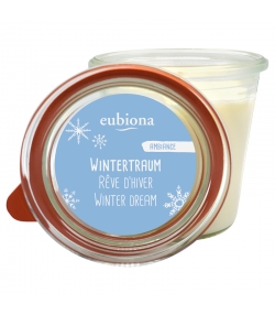 Duftkerze Vanilla "Wintertraum" aus BIO-Stearin - 1 Stück - Eubiona