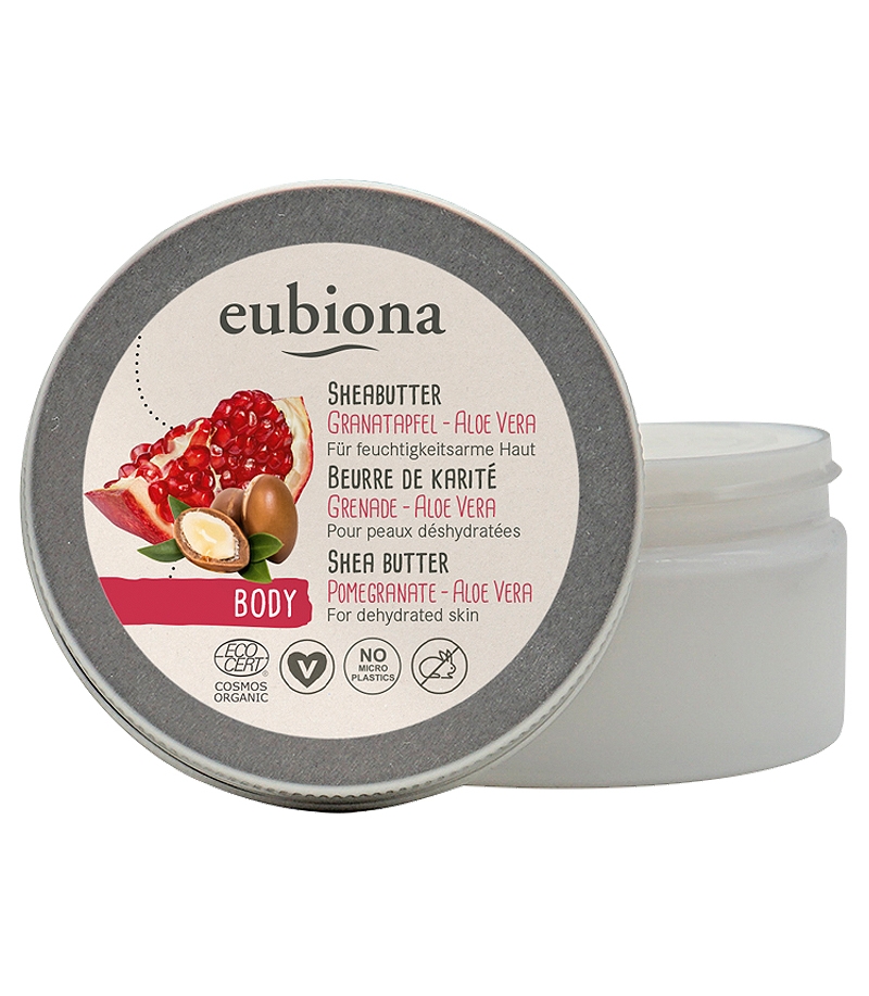 Beurre de karité à la grenade & l'aloe vera BIO Eubiona 100ml