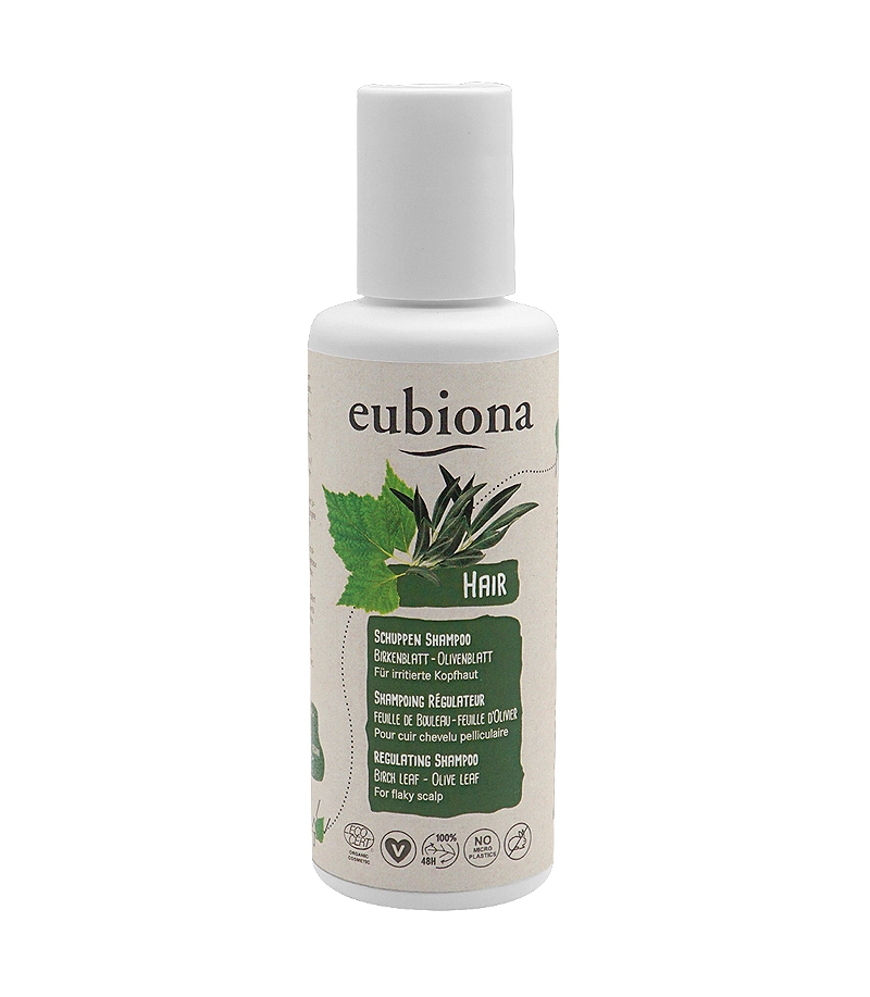 Shampooing anti-pelliculaire BIO ﻿bouleau & feuilles d’olivier - 200ml - Eubiona