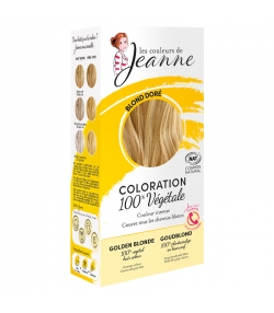 Poudre colorante végétale naturelle blond doré - 2x50g - Les couleurs de Jeanne