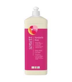 Ökologische flüssige Seife für Hände, Gesicht & Körper Rose - 1l - Sonett﻿