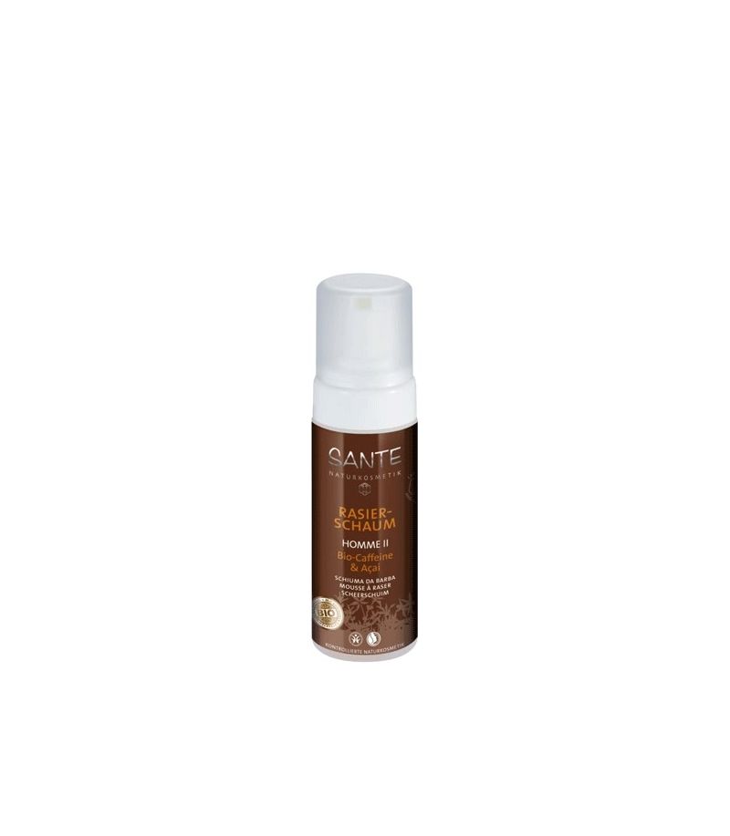 BIO-Rasierschaum Açai & Coffein für Männer - 150ml - Sante BIO-Rasierschaum Açai & Coffein für Männer - 150ml - Sante