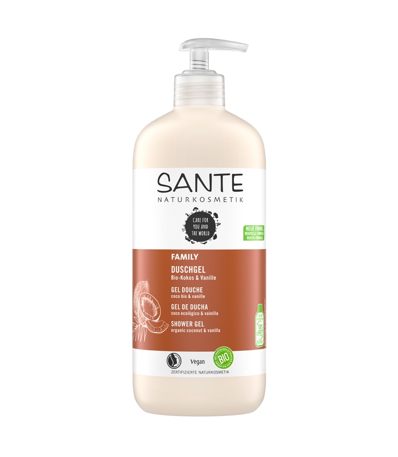 Family BIO-Duschgel Kokos & Vanille - 500ml - Sante