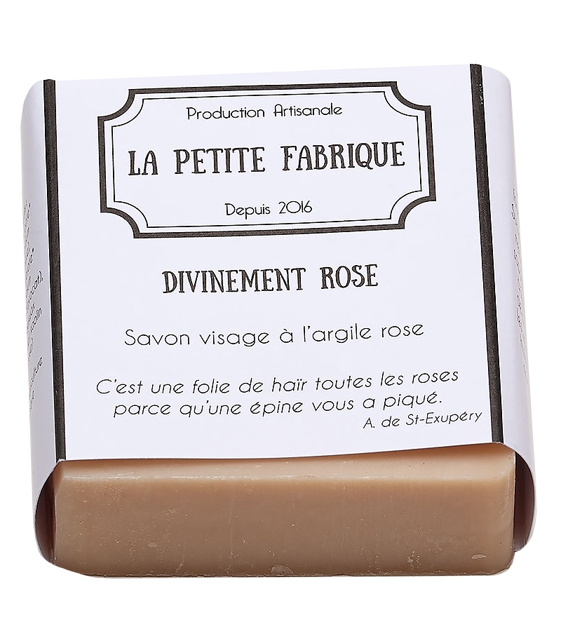 Savon visage naturel Divinement rose argile rose - 100g - La Petite Fabrique Savon visage naturel Divinement rose argile rose - 100g - La Petite Fabrique