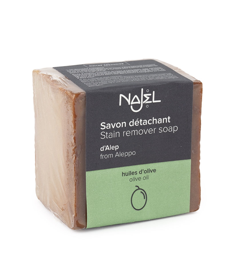 Savon d'Alep détachant huile d'olive - 200g - Najel Savon d'Alep détachant huile d'olive - 200g - Najel