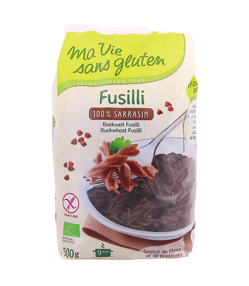 Fusilli de sarrain BIO - 500g - Ma vie sans gluten Fusilli de sarrain BIO - 500g - Ma vie sans gluten