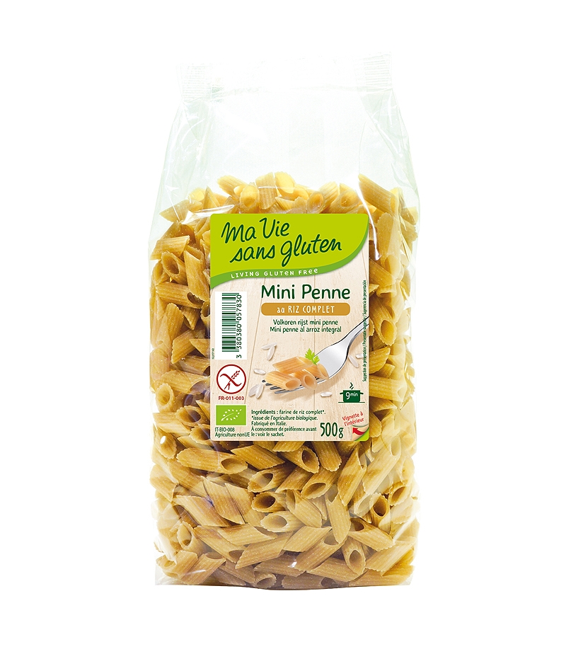 Mini BIO-Penne aus Vollkornreis - 500g - Ma vie sans gluten Mini BIO-Penne aus Vollkornreis - 500g - Ma vie sans gluten