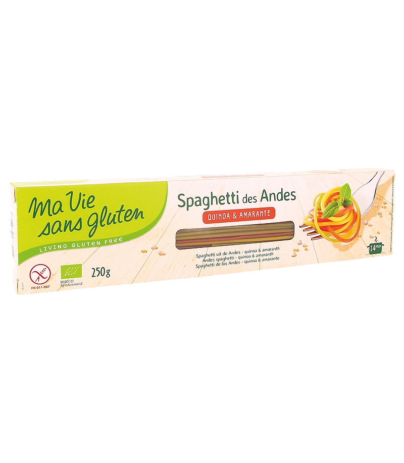 BIO-Spaghetti der Anden - 250g - Ma vie sans gluten BIO-Spaghetti der Anden - 250g - Ma vie sans gluten