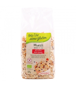 Müesli aux 4 petits fruits rouges BIO - 375g - Ma vie sans gluten Müesli aux 4 petits fruits rouges BIO - 375g - Ma vie sans gluten