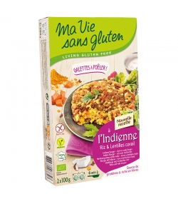 BIO-Galetten zum Braten, Reis & rote Linsen - 2x100g - Ma vie sans gluten BIO-Galetten zum Braten, Reis & rote Linsen - 2x100g - Ma vie sans gluten