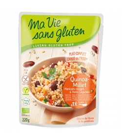 BIO-Mahlzeit mit Quinoa & Hirse - 220g - Ma vie sans gluten