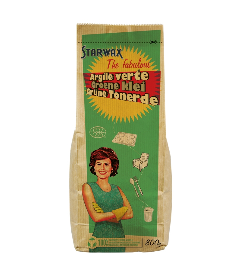 Argile verte - 800g - Starwax The fabulous Argile verte - 800g - Starwax The fabulous