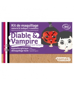 Kit de maquillage naturel & ludique 3 couleurs Diable & Vampire - Namaki