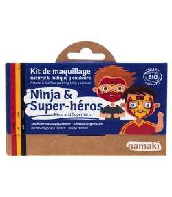 Kit de maquillage naturel & ludique 3 couleurs Ninja & Super-héros - Namaki