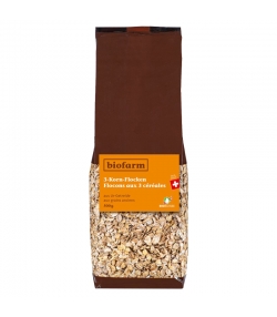 Flocons aux 3 céréales aux grains anciens BIO - 500g - Biofarm