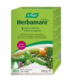 Sel marin aux légumes et fines herbes BIO - Herbamare Original - 500g - A.Vogel Sel marin aux légumes et fines herbes BIO - Herbamare Original - 500g - A.Vogel