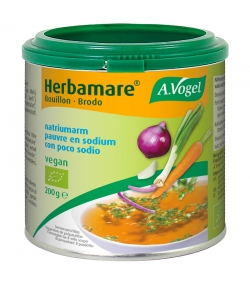 Bouillon de légumes pauvre en sodium BIO - Herbamare Plantaforce - 200g - A.Vogel