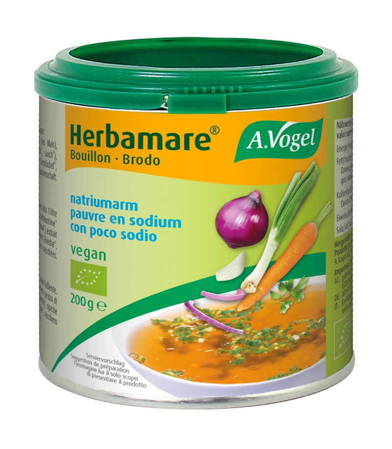 BIO-Gemüse-Bouillon natriumarm - Herbamare Plantaforce - 200g - A.Vogel BIO-Gemüse-Bouillon natriumarm - Herbamare Plantaforce - 200g - A.Vogel
