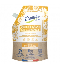 Nachfüllpackung ökologischer Weichspüler Hypoallergen Kamille - 40 Waschgänge - 1l - Etamine du Lys Nachfüllpackung ökologischer Weichspüler Hypoallergen Kamille - 40 Waschgänge - 1l - Etamine du Lys