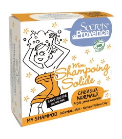 Festes BIO-Shampoo normales Haar Gelbe Tonerde - 85g - Secrets de Provence