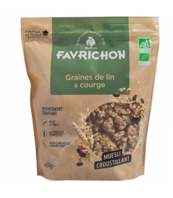 Müesli croustillant graines de lin & courges BIO - 450g - Favrichon