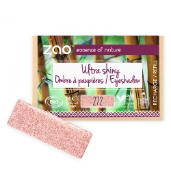 Nachfüller BIO-Lidschatten rechteckig ultra glänzend N°272 Feenrosa - 1,3g - Zao Make-up Nachfüller BIO-Lidschatten rechteckig ultra glänzend N°272 Feenrosa - 1,3g - Zao Make-up
