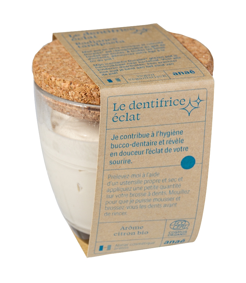Dentifrice éclat BIO citrons - 175g - Anaé Dentifrice éclat BIO citrons - 175g - Anaé