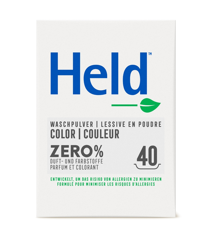 Ökologisches Buntwaschmittel SENSITIVE - 40 Waschgänge - 3kg - Held