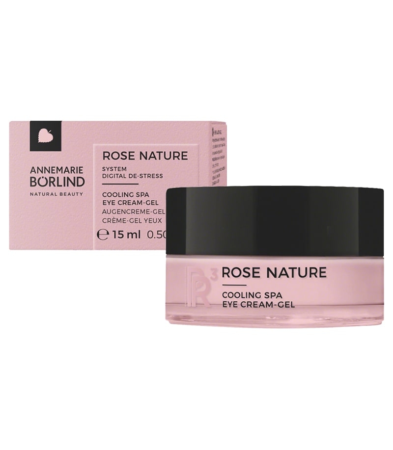 Crème-gel givrée contour des yeux naturelle rose & pivoine - 15ml - Annemarie Börlind Rose Nature