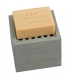 Porte-savon en caoutchouc naturel gris - Fair Squared