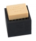 Porte-savon en caoutchouc naturel noir - Fair Squared