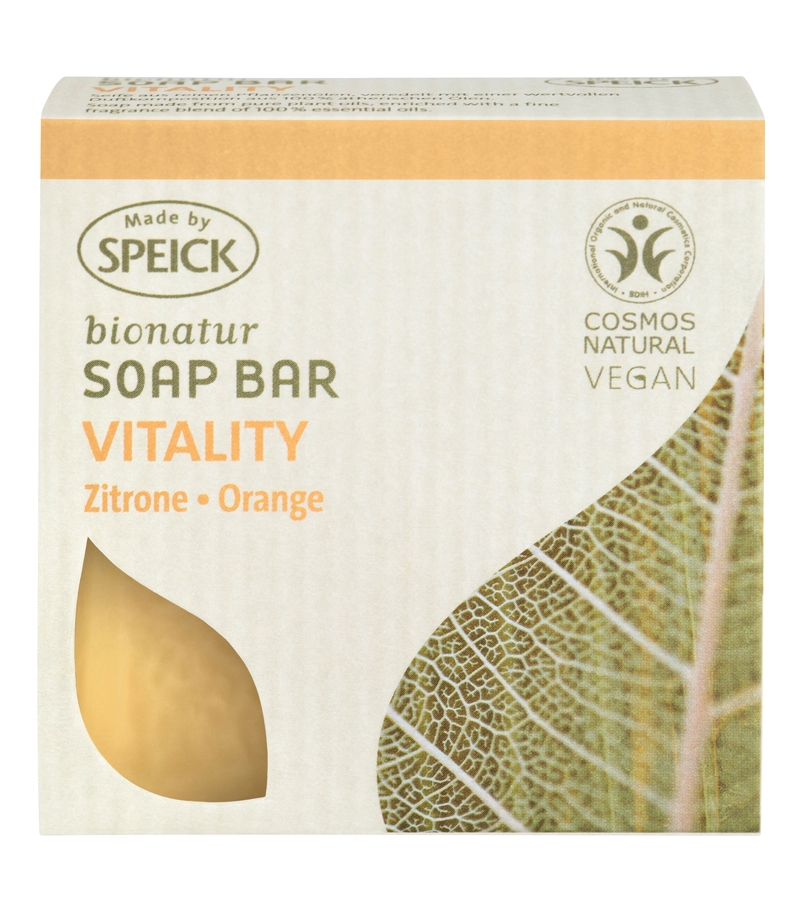 Savon naturel Vitality citron & orange - 100g - Speick Savon naturel Vitality citron & orange - 100g - Speick