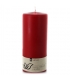 Bougie cylindrique rouge en stéarine végétale 60 x 120 mm - Balthasar