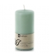Bougie cylindrique vert clair en stéarine végétale 70 x 130 mm - Balthasar
