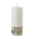 Bougie cylindrique blanche en stéarine végétale 80 x 190 mm - Balthasar