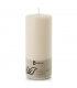 Bougie cylindrique écru en stéarine végétale 80 x 190 mm - Balthasar