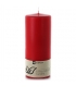 Bougie cylindrique rouge en stéarine végétale 80 x 190 mm - Balthasar