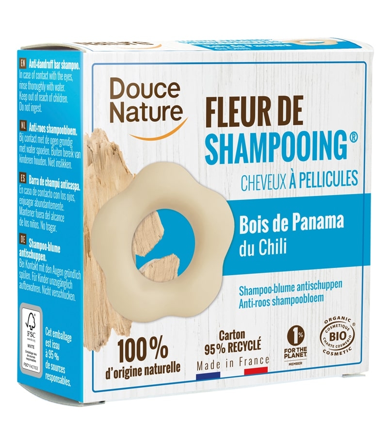 Fleur de shampooing BIO ﻿thym & argile blanche - 85g - Douce Nature